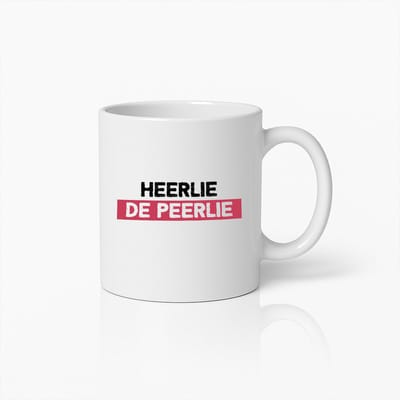 Heerlie de Peerlie Grappige Quote Mok – Humoristische Keramische Koffiemok Cadeau voor Vrienden