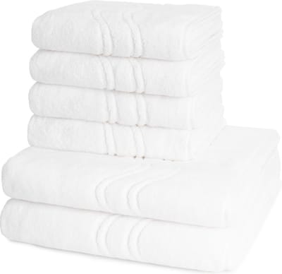 Ross Dames en Heren 4 X handdoek 2 X douchedoek - per set Cashmere feeling