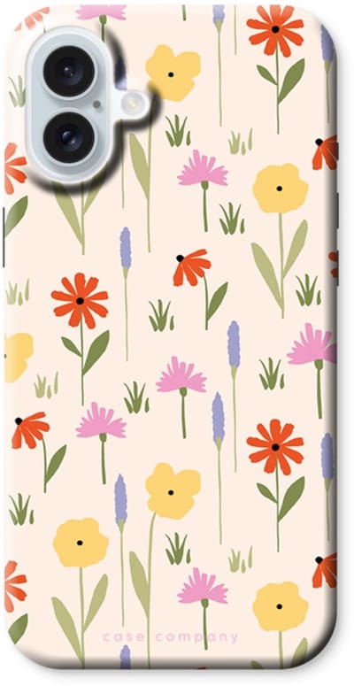 Case Company® - Hoesje geschikt voor iPhone 16 Plus hoesje - Floral - Tough Case - Maximale Bescherming alle Kanten en Schermrand
