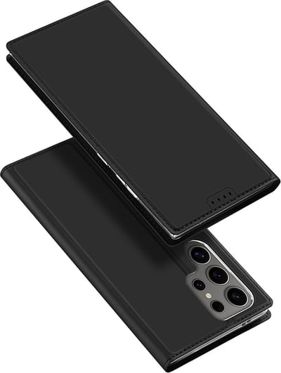 Dux Ducis - Telefoon Hoesje geschikt voor Samsung Galaxy S25 Ultra - Skin Pro - Book Case - Zwart