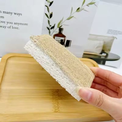 Loofah Scrub Spons - Schoonmaak Spons - Duurzaam - Bio - 100% Natuurlijk - Scrubben - Plantaardig