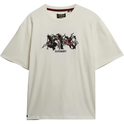 Superdry - Night Garden Oversized T-shirt - Dames - T-shirts