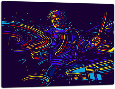 TMK ArtDeko - Snijplank - 52x40cm - Inductie - Muziekmotief