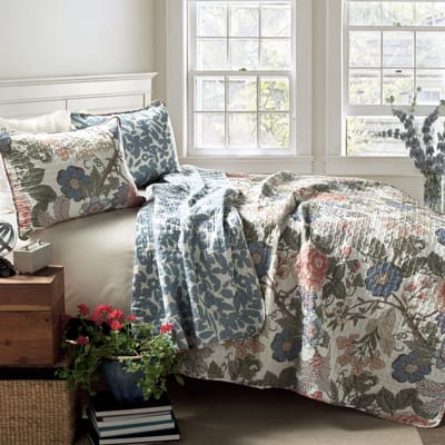 Decor Sydney 3-delige quiltset, groen en blauw, King/Lime King