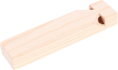 Houten Fluit Speelgoed - Blaasinstrument Kinderen - Muzikale Interesse - Veilig Glad Oppervlak - 14 cm Lengte - Lichtgeel