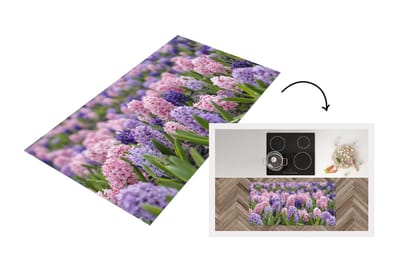 Keukenloper - Loper keuken - Hyacint - Bloemen - Planten - 120x60 cm - Keukenloper vinyl