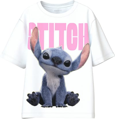 NAME IT - NKFNIBUS STITCH NREG SS TOP LNOOS WDI - Meisjes - T-shirts