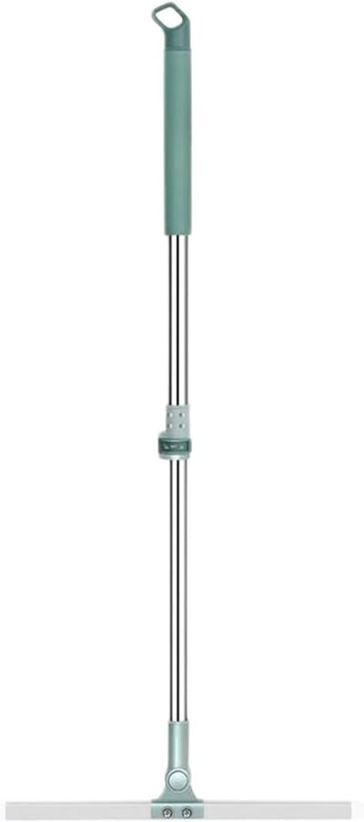Telescopische schraper bezem - Vloerwisser schraper - Efficiënt reinigen - Verstelbare steel - 35 cm breed - Grijs