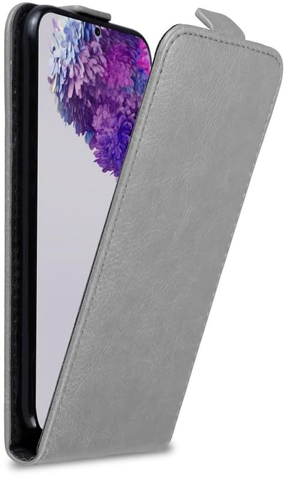 Cadorabo Hoesje geschikt voor Samsung Galaxy S20 ULTRA in TITANIUM GRIJS - Beschermhoes in flip design Case Cover met magnetische sluiting