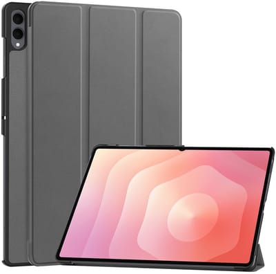 Coverup Tablethoes geschikt voor Samsung Galaxy Tab S11 Ultra Hoesje - Tri-Fold Book Case met Wake/Sleep - Grijs