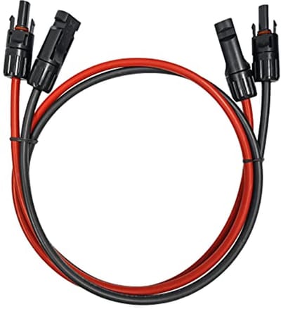 Verlengkabel voor zonne-installaties - Professionele kabel 6 mm²/4 mm² met zonnestekkers - 5 meter