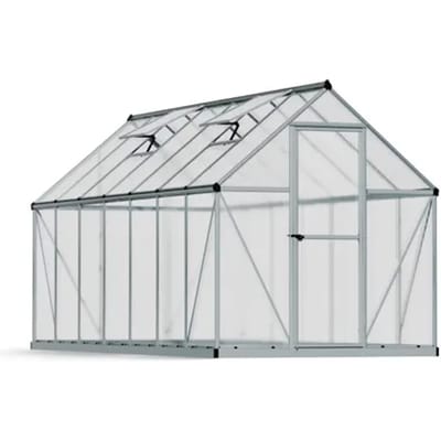 Canopia Tuinkas Mythos 6x14 - Polycarbonaat - Zilver - 426x185x208cm