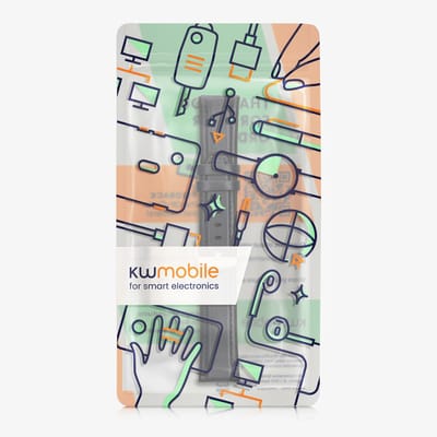 kwmobile horlogeband geschikt voor Huami Amzfit GTR (47mm) / GTR 2 / GTR 3 / GTR 4 -Armband voor fitnesstracker van leer in donkerblauw
