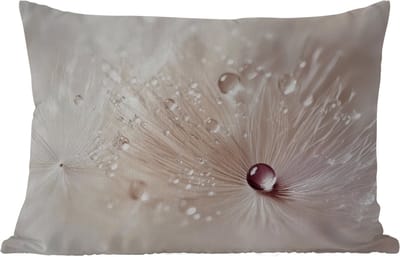 Buitenkussens - Tuin - Bloem - Abstract - Wit - Water - Natuur - 50x30 cm