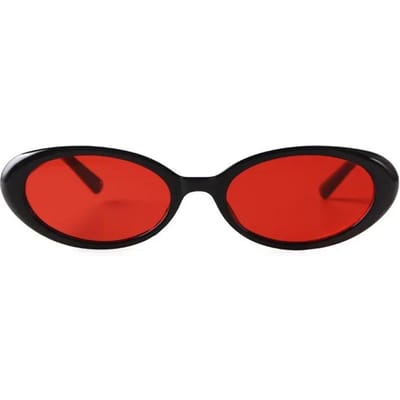 Laurinny Mode Ovale Zonnebril Dames Design Zwarte Bril Luxe Trend Schildpad Veelzijdig Retro Zonnebril Glazen As Picture