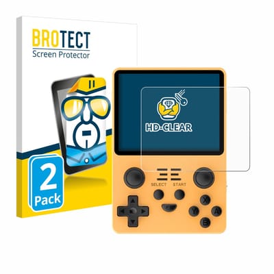 BROTECT - Screenprotector voor Powkiddy RGB20S - Folie Beschermfolie transparant 2 Stuks