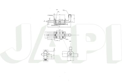 Veergrendel | 145mm | zwarte knop
