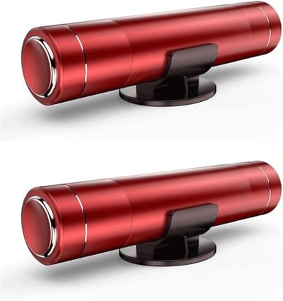 Raambreker - 2-pack autoveiligheidshamer nooduitganggereedschap - Auto-ruitbreker van één seconde - Gordelsnijder - Autoglasbreker - Levensreddend noodartefact (rood )