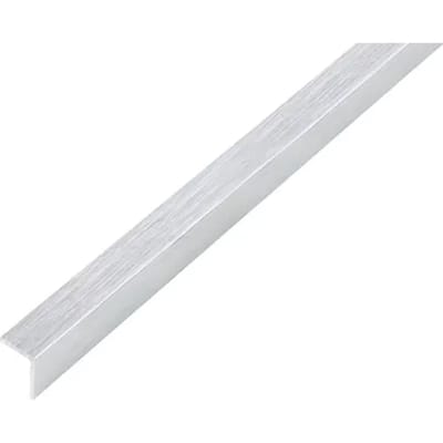 Alberts 489007 hoekprofiel | zelfklevend | aluminium, rvs-look, licht | 1000 x 15 x 15 mm