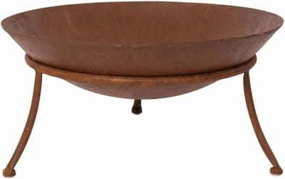 Vuurplaats Tulsa - Vuurschaal Buiten - Terras Verwarmen - Roestige Uitstraling - 47 x 21 cm - Roestkleurig