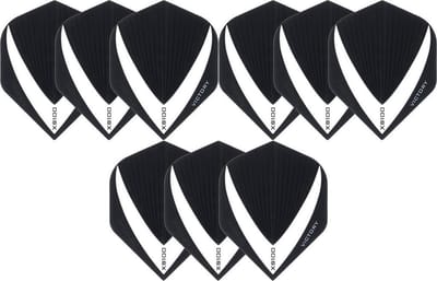 Darts Set - 3 sets (9 stuks) dart flights - Clear - Vista-X
