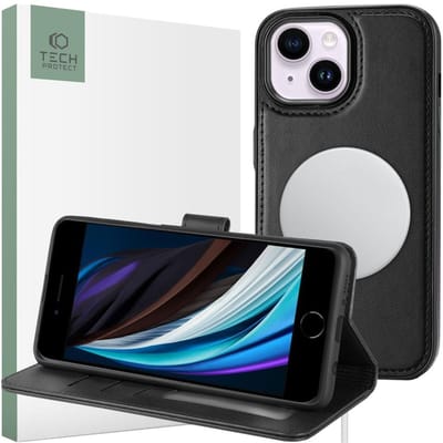 Tech-Protect Wallet MagSafe Case for iPhone 13 - Black