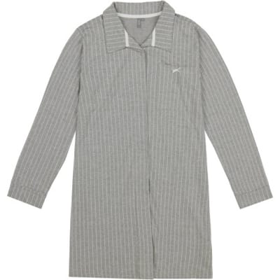 By Louise Dames pyjama nachthemd lange mouw gestreept