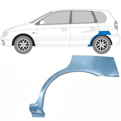 Reparatiepaneel achterspatbord voor Mitsubishi Space Star 1998-2005 / Links