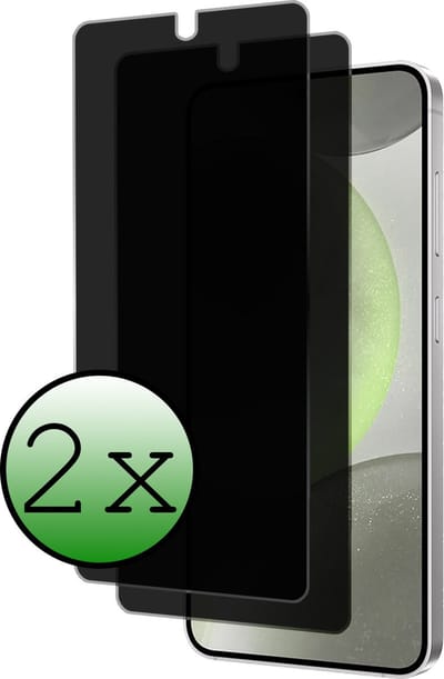 Screenprotector - 2 Stuks Geschikt voor Samsung Galaxy S24 - Privacy Filter - Beschermglas - Gehard Glas - Tempered Glass - Screen Protector