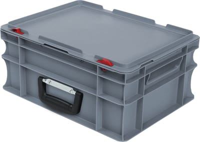 Alpac Kunststof Opbergkoffer - Hobbykoffer - Viskoffer - 400 x 300 x 183 mm - 15L - Grijs