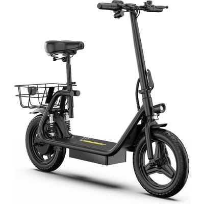 APEFOX C14 Opvouwbare Elektrische Scooter met Zadel, 48V 15Ah Batterij zwart