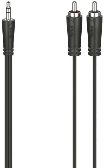 Hama Audiokabel 3,5-mm-jack-stekker - 2 Cinch-stekker Stereo 3,0 M