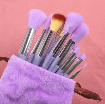 Make up borstels - LILA - Kwastenset van 13 stuks - Make up - Oog make up - Gezichts make up - Makeup kwasten