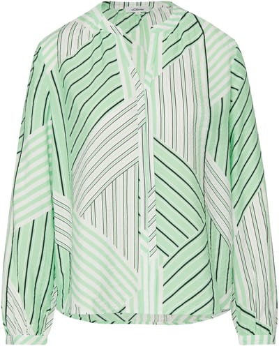 Vloeiende Viscose Blouse met Plissé en All-Over Print Dames s.Oliver