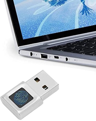 VT Goods - USB-vingerafdruklezer - Biometrische Vingerafdrukscanner - Draagbaar en Veilig - 360 Graden Touch - Geschikt voor Windows - Compact en Lich
