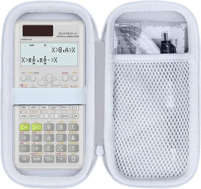 Beschermhoes Rekenmachine - Opbergkoffer Etui - Rekenmachine Opbergen - Schokbestendig Waterafstotend - 21.5 x 10.5 x 4 cm - Zwart