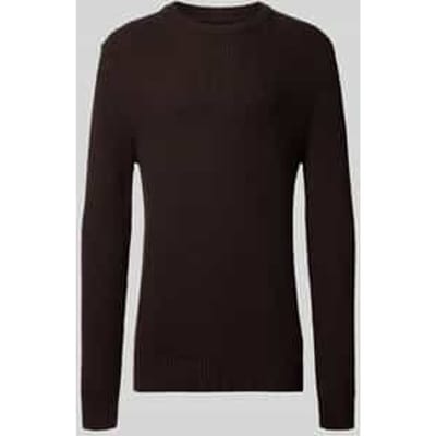 Gebreide pullover met ronde hals