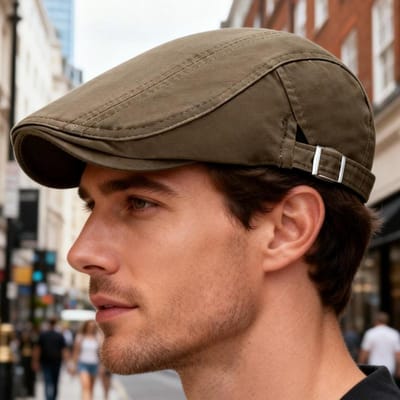 Klassieke Britse Newsboy Pet Zachte Top Zomerhoed Voor Mannen Trendy Casual Baret Platte Ivy Pet Zachte Effen Kleur Rijpet brown