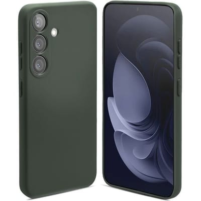 Shieldcase Siliconen hoesje geschikt voor Samsung Galaxy A54 - silicone Back cover - bescherming tegen vallen & stoten - donkergroen