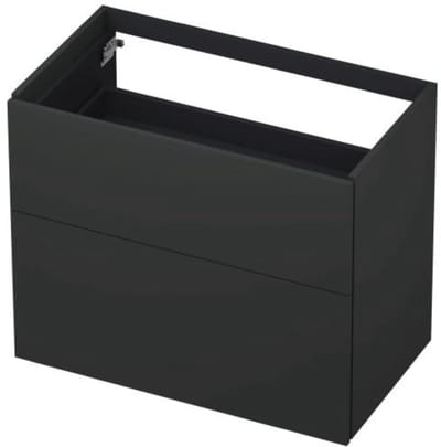 INK - Onderkast 2 Laden Push To Open 65cm Gelakt - 800x450x650 Mm - Mat Antraciet