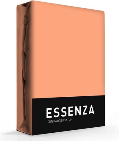 ESSENZA Satin Hoeslaken Peach