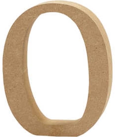 Cijfer, 0, H: 8 cm, dikte 1,5 cm, 1 stuk