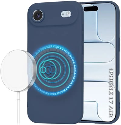 Hoesje geschikt voor Apple iPhone Air - Techsuit Soft Flex Silicone Back Cover - Geschikt voor MagSafe - Navy Blue