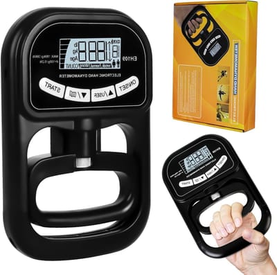 Digitale Gripkrachtmeter tot 180 kg met LCD-scherm, USB-oplaadkabel en 19 Registratiegroepen voor Thuistraining en Atleten