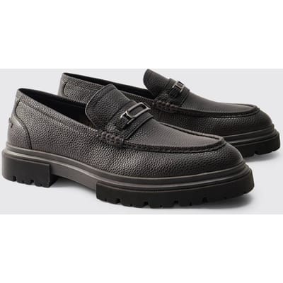 Chunky Gestructureerde Pu Loafer | Chocolate | Size 42