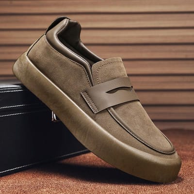 Espadrilles Heren Casual Flats Schoenen Vintage Zakenman Zachte Zool Wandelschoenen Loafers Buiten Ronde Neus Laag Uitgesneden Sneakers 46 39 bruin