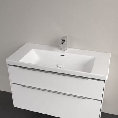 Villeroy & Boch Subway 3.0 cabinet washbasin 100 cm, with 1 tap hole, with overflow 4A70A501