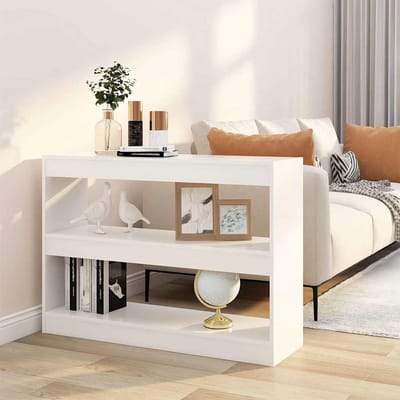 vidaXL - Boekenkast/kamerscherm - 100x30x72 - cm - wit