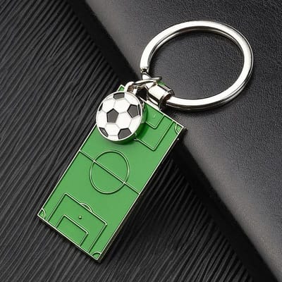 Creatieve Klassieke Voetbalveld Sleutelhanger Mannen Sport Vrije Tijd Autosleutelring Sleutel Hanger Voetbal Sleutelhanger Tas Hanger Accessoires