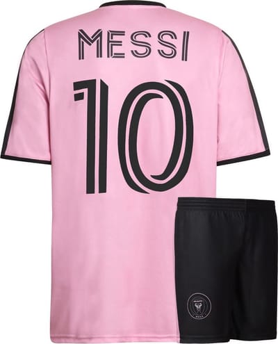 Messi Miami Voetbaltenue Thuis - 2024-2025 - Voetbal Tenue Kinderen - Shirt en Broekje - Jongens en Meisjes - Volwassenen - Heren en Dames - Maat 140